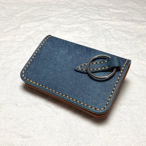 手ぶらでお出かけ｜瀬戸内レザー ミニ財布 キーリング付 本革