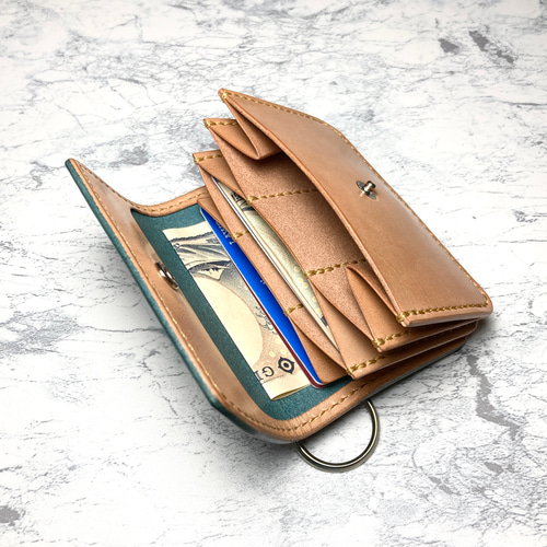 ジーンズに映える本革ミニ財布｜瀬戸内レザー×サドルレザーの手縫い