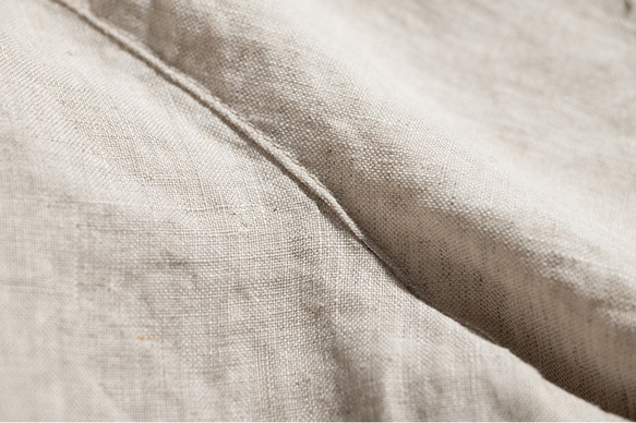 天然素材リネン長袖シャツ 15枚目の画像