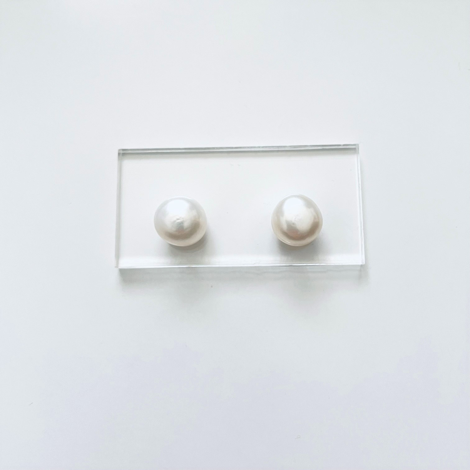 天然淡水パール [セミラウンド/ホワイト/約12-12.5mm]