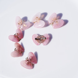 桜貝による蝶のブローチ　～胡蝶の夢 3枚目の画像