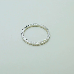 シルバー スパークル キラキラ ゴージャス ラグジュアリー リング 指輪 クール シルバー925 シンプル 細い 6枚目の画像