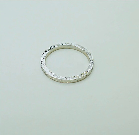 シルバー スパークル キラキラ ゴージャス ラグジュアリー リング 指輪 クール シルバー925 シンプル 細い 6枚目の画像