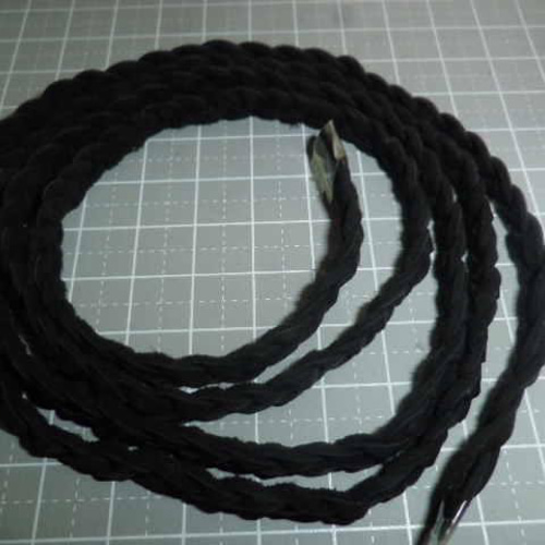 鹿革ひも 3つ編み 1M 黒 ネックレス・ペンダント bese 通販 17690517