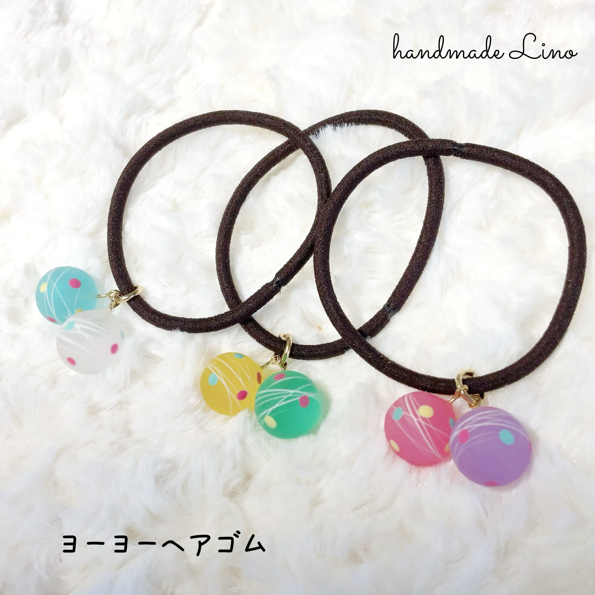 レジン 女の子 No.831 脆 ヘアゴム