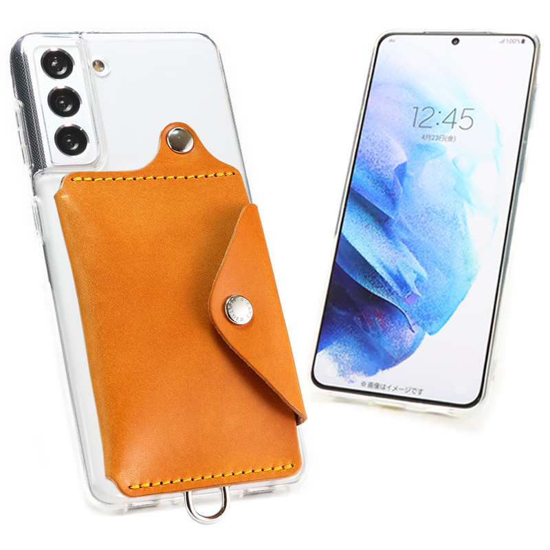 “スタンドループポケット”14色 TPU 財布 Galaxy S25Ultra S24Ultra A25 A55 名入