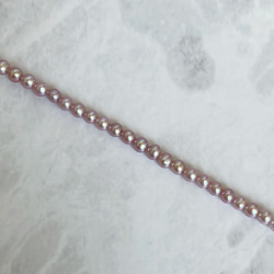 超極小 淡水パール 3mm 4mm セミラウンド パープル系 2粒 ペア ナチュラル 真珠 小粒 ポテト ルース 2枚目の画像