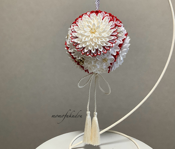 つまみ細工ボールブーケ 