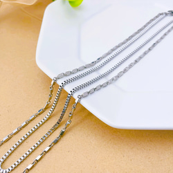 メンズライク】2連 ネックレス チェーン 重ね付け シルバー 肌に優しい