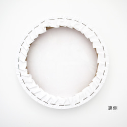 円形パネル作品「さざなみ色」20cm 5枚目の画像