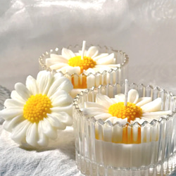シリコンモールド　デイジー　シリコン型　キャンドル　キャンドル型　レジン　レジン型　アロマストーン　花　型　韓国　道具 2枚目の画像