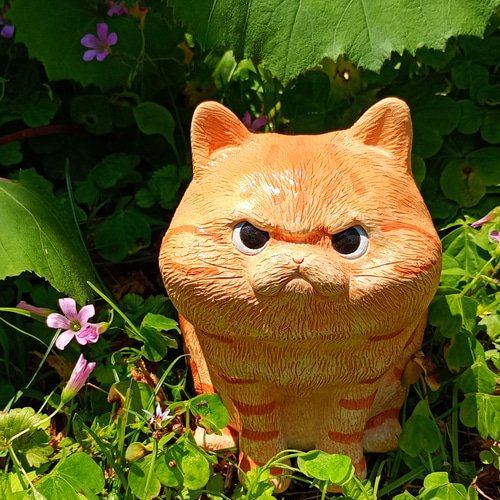大きな猫置物 H15cm 動物の陶器 受注制作 その他置物 工房
