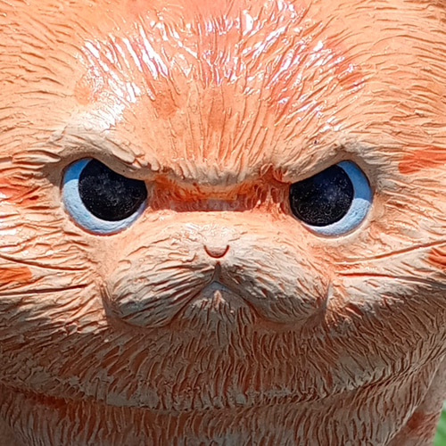大きな猫置物 H15cm 動物の陶器 受注制作 その他置物 工房