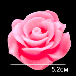 シリコンモールド　シリコン型　薔薇　ばら　キャンドル　キャンドルモールド　アロマストーン　花　型　モールド　立体　韓国　 2枚目の画像