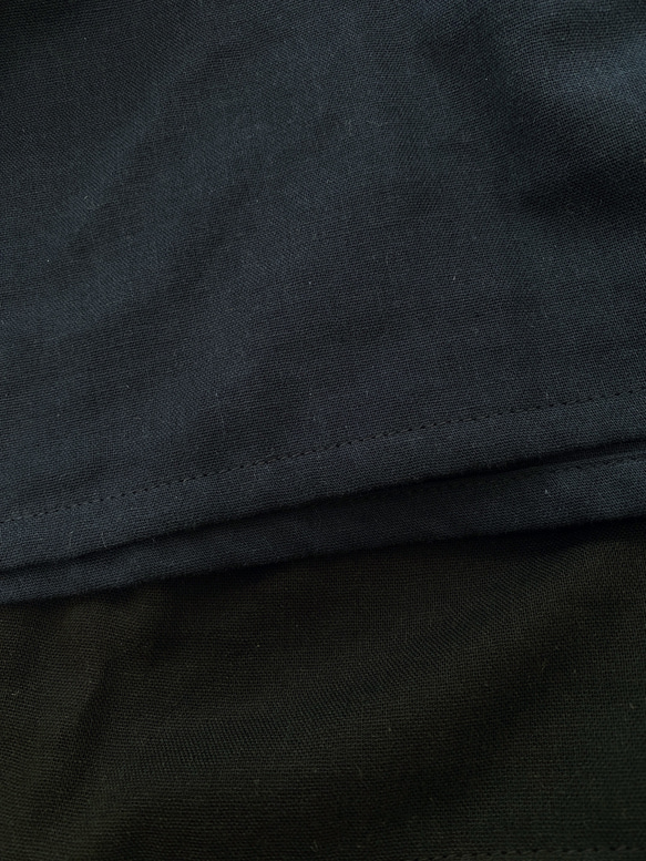 包郵◎柔軟雙層紗布*簡約素色寬鬆短袖插肩連身裙*100%國產棉*深海軍藍 第16張的照片