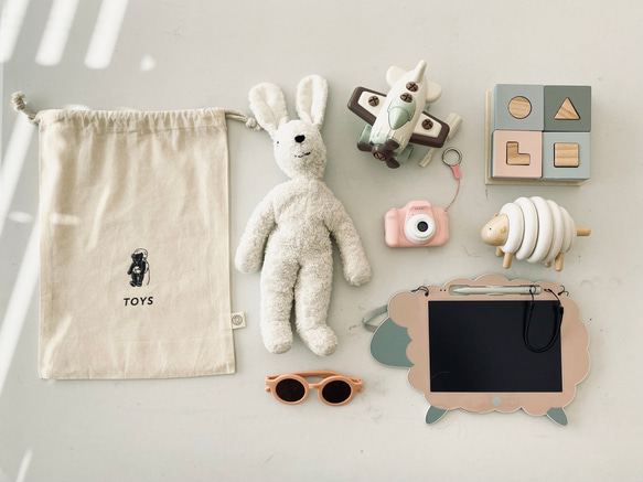 【 BABY 】 巾着袋 4点セット ｜ オムツポーチ ｜ お着替え袋 14枚目の画像