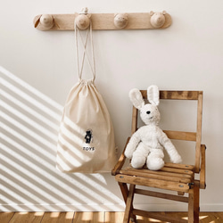 【 BABY 】 巾着袋 4点セット ｜ オムツポーチ ｜ お着替え袋 17枚目の画像