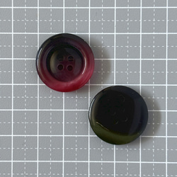 ボタン レトロ 円形 丸型 レッド ブラウン グリーン ブラック 4つ穴 23mm 8個セット el-069 3枚目の画像