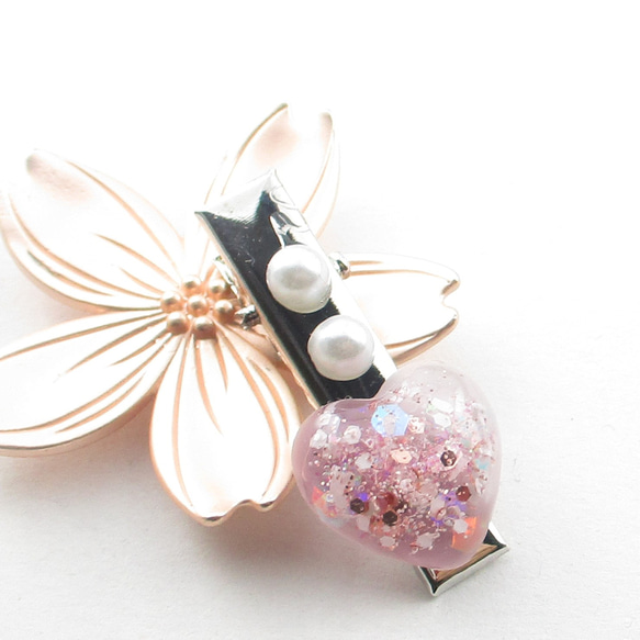 奏でることで、クォーツがピースフルなら僕はそれでいい♪<創作ヘアクリップ>HC063 1枚目の画像