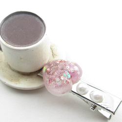 奏でることで、クォーツがピースフルなら僕はそれでいい♪<創作ヘアクリップ>HC063 2枚目の画像