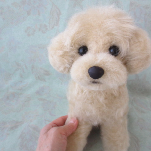 ふわふわ トイプードル クリーム ぬいぐるみ ゆめの 通販 17691276