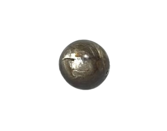 CYA【AAA ゴールデンブラックマイカ 10.3mm玉 1粒売】 雲母 天然石ビーズ バラ 現物 1枚目の画像