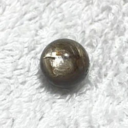 CYA【AAA ゴールデンブラックマイカ 10.3mm玉 1粒売】 雲母 天然石ビーズ バラ 現物 5枚目の画像