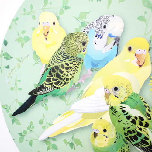 オーダーページ5/21むぎゅむぎゅインコ限定パネルハンドメイド