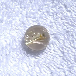 CYA【AAAA 金針水晶 虹入り 11.６mm 粒売】 ルチルクォーツ 天然石ビーズ 現物 6枚目の画像