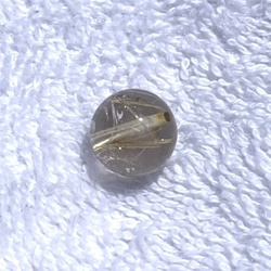 CYA【AAAA 金針水晶 虹入り 11.６mm 粒売】 ルチルクォーツ 天然石ビーズ 現物 8枚目の画像
