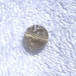 CYA【AAAA 金針水晶 虹入り 11.６mm 粒売】 ルチルクォーツ 天然石ビーズ 現物 4枚目の画像