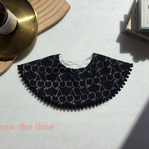 さくらんぼ リーバシブル 名入り スタイ スタイ・よだれかけ pass the