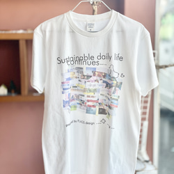 FLAGS Tシャツ「Sustainable daily life continues ... ...」パラアート 2枚目の画像