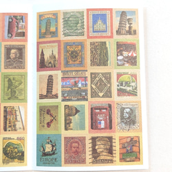 切手風シール　80片（イタリア)　ab-483 4枚目の画像