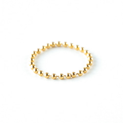 重ね付け 14kgf スキンジュエリー 華奢 ボールチェーン リング 指輪 地