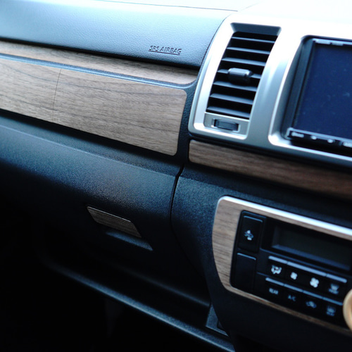 ハイエース 200系 ウォールナット インパネシール 天然木 突板 LIF