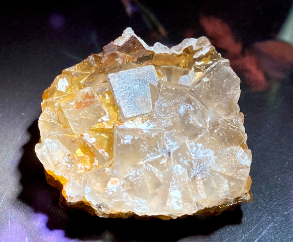 希少✨ ゴールデン レインボー フローライト パキスタン産　原石　ラフストーン 3枚目の画像