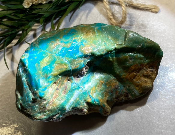 幸運を呼び込む✨ ブルー　オパール　ラフストーン　原石 2枚目の画像