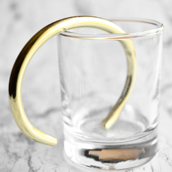 育てるバングルφ5㎜ 極太｜真鍮 ゴールド ブラス 太め シンプル アンティーク ヴィンテージ メンズ ハンドメイド 12枚目の画像