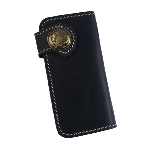 モダンパイレーツダイアスタッズ本革長財布ライダースウォレットバイカーズウォレット 財布 メンズ バイカーズウォレット 長財布 本革 ライダースウォレット