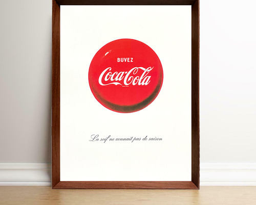 コカコーラ　希少品　フェーブ　ヴィンテージ　フランス　著作権マーク付き 7b8180c4ea9545260153bb357c7e14