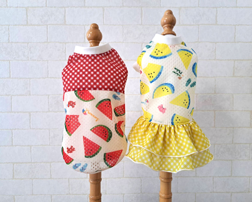 4696mama様❤️すいか♡メッシュ♡ハンドメイド♡犬服 4696mama様❤️すいか♡メッシュ♡ハンドメイド♡犬服 犬服