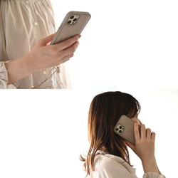 モニター価格 iPhone限定 カラー リアケース 【 キルティング ウェーブ 】 iPhoneケース JA12A 15枚目の画像