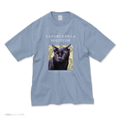 厚みのあるBIGシルエットTシャツ「Black cat」/送料無料 7枚目の画像