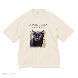 厚みのあるBIGシルエットTシャツ「Black cat」/送料無料 6枚目の画像