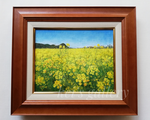 菜の花畑(額縁付き、油絵原画) 絵画 kei 通販 17692932|Creema 菜の花畑(額縁付き、油絵原画) 絵画 kei 通販 17692932|Creema