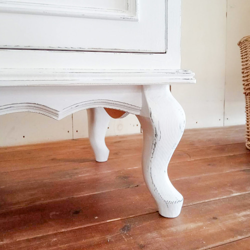 かわいい猫足テレビボード ネコ足 猫脚 白家具 姫家具 オーダー