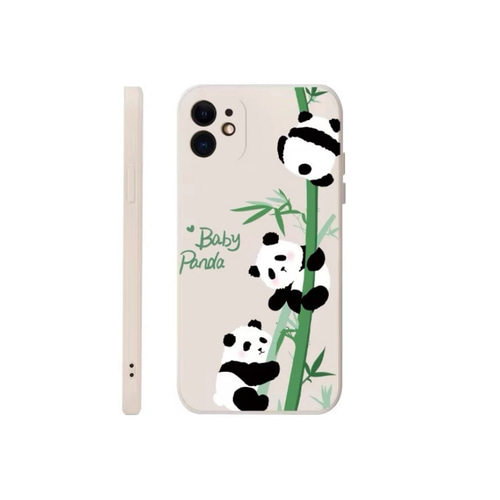 パンダちゃんと竹 スマホケースpanda 動物 iPhoneケース iPhone16