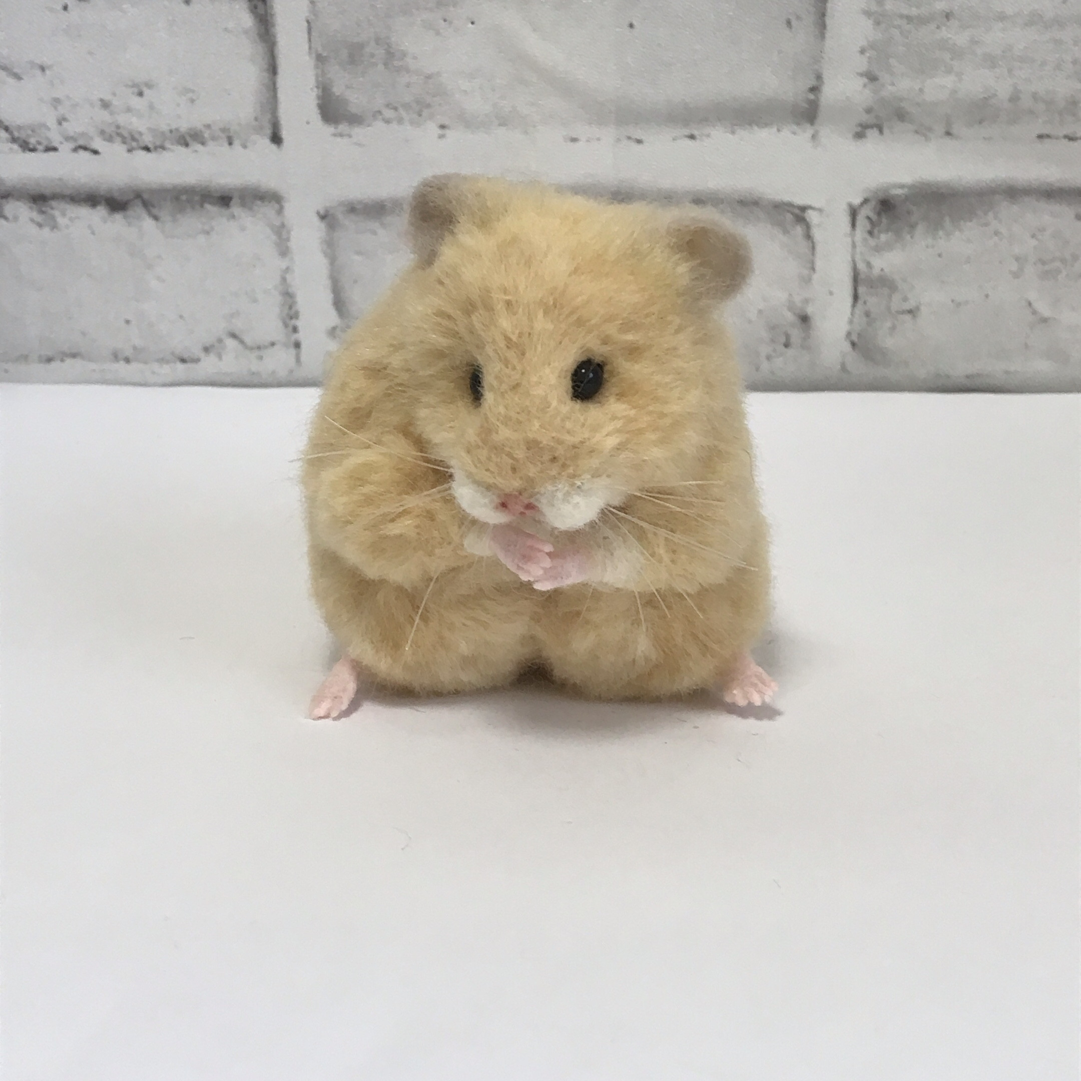 まんまるなキンクマハムスター 羊毛フェルトマスコット 羊毛