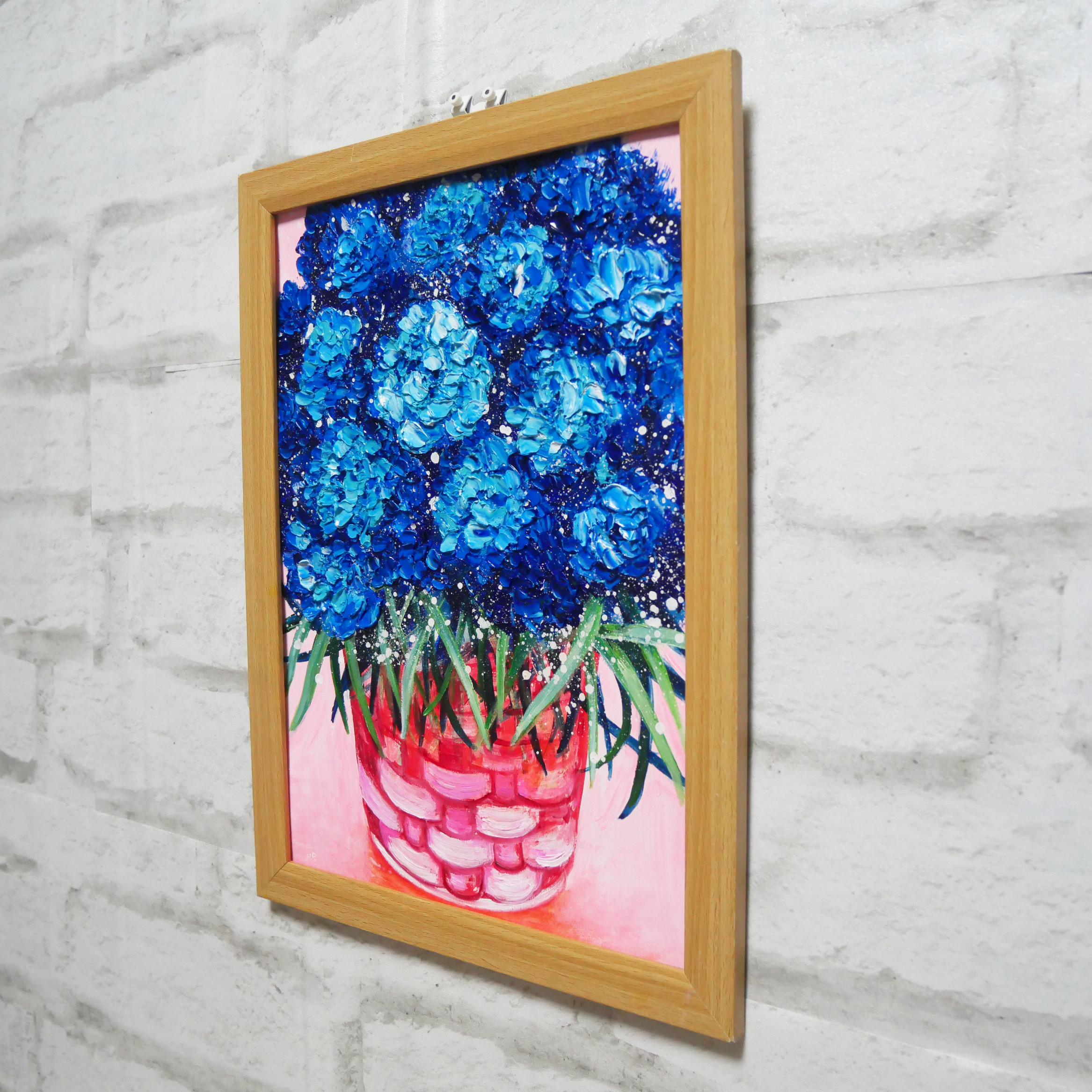 油絵 油彩 油彩画 絵 絵画 【赤いカーネーション】